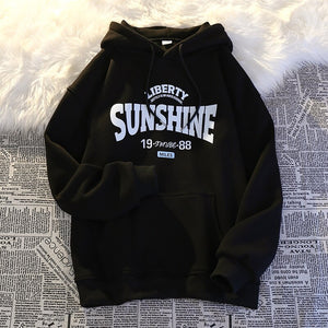 Women's Hooded Sweater Autumn  Hoodies Oversized Winter Small Loose Thin Section Pullover Tops Harajuku Hoodies Print | TageUnlimited
