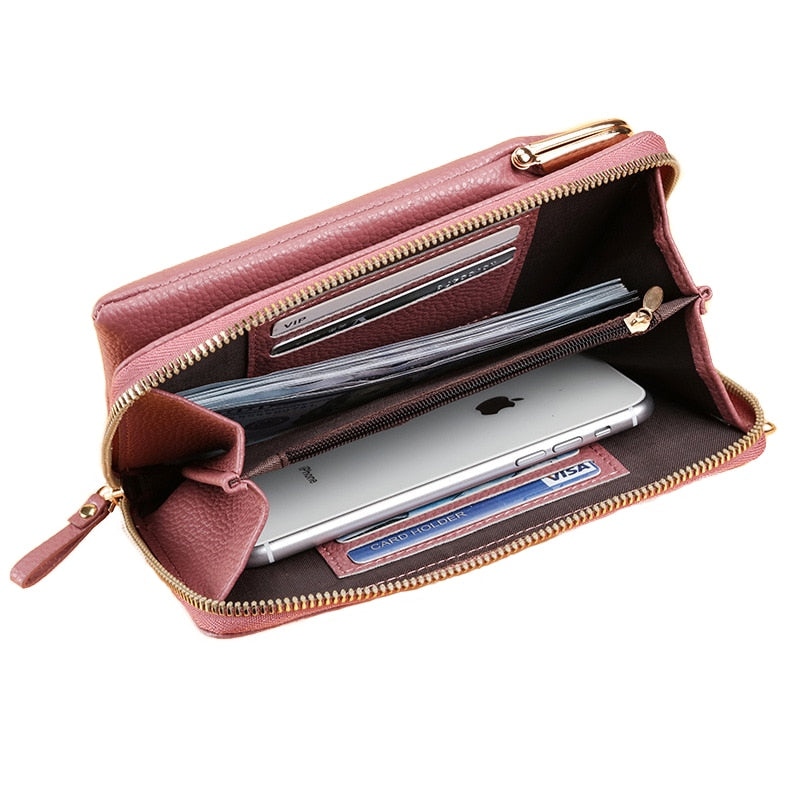 3 Style Women Bags Soft Leather Wallets Touch Screen Cell Phone Purse Crossbody Shoulder Strap Handbag for Lady | TageUnlimited