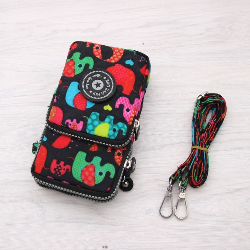 Small Shoulder Bag Nylon Women Mobile Phone Bag Mini Female Messenger Purse Lady Wallet CrossBody Bag Women Handbag