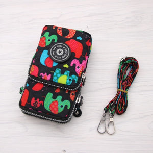 Small Shoulder Bag Nylon Women Mobile Phone Bag Mini Female Messenger Purse Lady Wallet CrossBody Bag Women Handbag