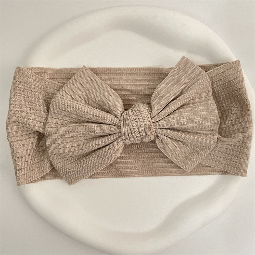 New Colors Knit Baby Headbands Rib Bow Elastic Soft Newborn Headbands for Baby Girl Children Turban Infant Kids Hair Accessories | TageUnlimited