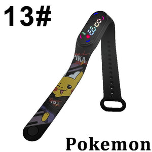Pokemon Digital Watch Anime Pikachu Squirtle Eevee Charizard Student Silicone LED Watch Kids Puzzle Toys Children Birthday Gifts | TageUnlimited