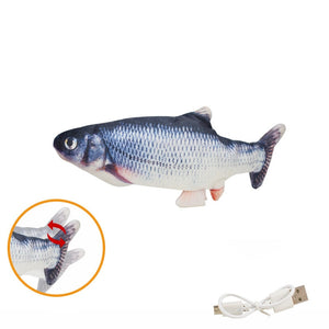 Cat Toys Electric Fish With USB Charging Built-In Lithium Battery Simulation Realistic Pet Molar Interactive Toys Pet Supplies | TageUnlimited
