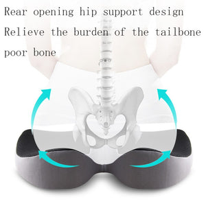 Cushion Non-Slip Orthopedic Memory Foam Coccyx Cushion for Tailbone Sciatica Back Pain Relief Comfort Office Chair Car Seat | TageUnlimited