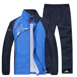 Men's Sportswear New Spring Autumn Tracksuit  High Quality Sets  Jacket+Pant Sweatsuit Male Fashion Print Clothing Size L-5XL | TageUnlimited
