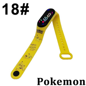 Pokemon Digital Watch Anime Pikachu Squirtle Eevee Charizard Student Silicone LED Watch Kids Puzzle Toys Children Birthday Gifts | TageUnlimited