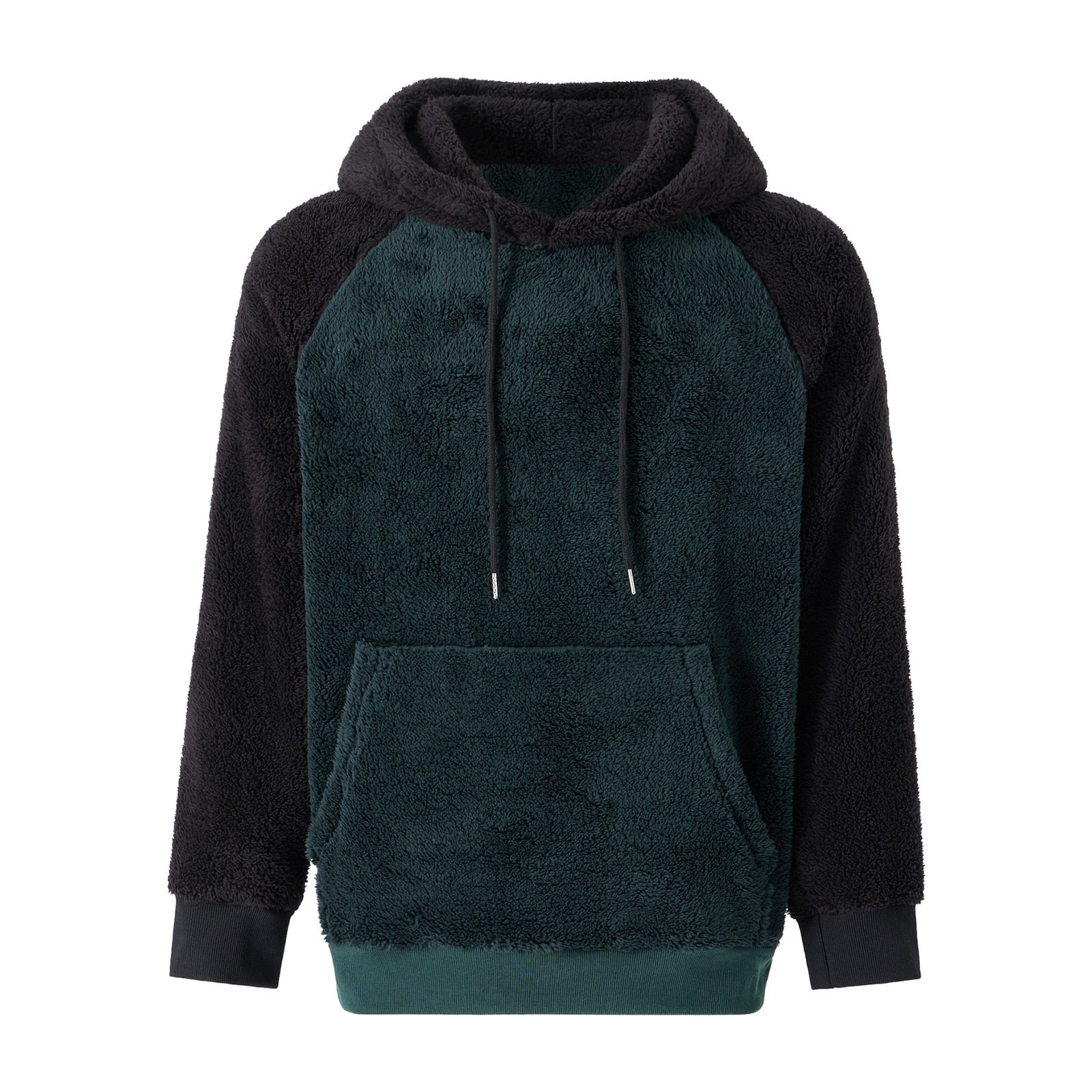 New Autumn and Winter Warm Men´s Wool Hooded Sweatshirts Letter Print Hooded Pullover Kangaroo Pocket Hooded Fleece Sweatshirts | TageUnlimited
