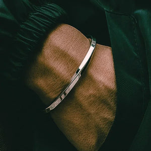 New Simple Twisted Stainless Steel Open Bangles for Men Delicate Silver Color Cuff Bracelet Fashion Casual Party Jewelry | Men's Jewelry | TageUnlimited