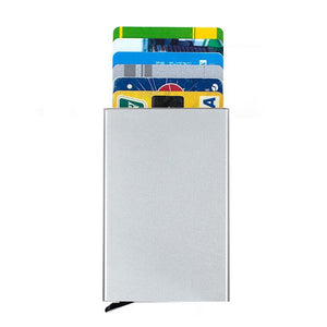 Anti-theft ID Credit Card Holder Porte Carte Thin Aluminium Metal Wallets Pocket Case Bank Women Men Credit Card Box | TageUnlimited