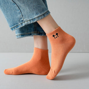 Disney Embroidered women socks shallow mouth Korean cute Japanese tide summer thin Cotton Funny street adult short boat sock | TageUnlimited