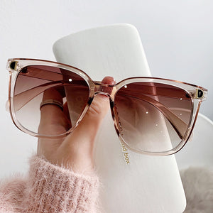 Fashion Oversized Sunglasses Woman Brand Designer Vintage Square Sun Glasses Female Big Frame Gradient Shades Oculos De Sol | TageUnlimited