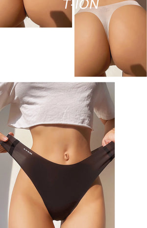 SP&CITY Thin Transparent Sexy Thongs Sports Traceless Seamless Underpants Women's Cotton Crotch Breathable Soft Daily Briefs