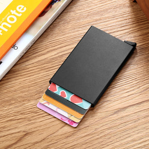 Anti-theft ID Credit Card Holder Porte Carte Thin Aluminium Metal Wallets Pocket Case Bank Women Men Credit Card Box | TageUnlimited