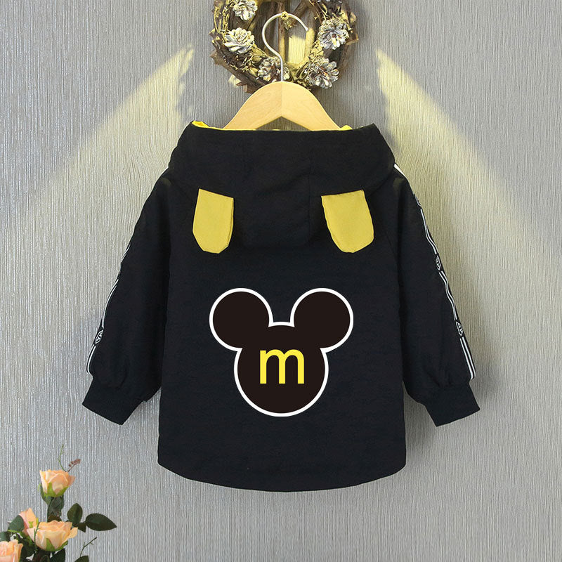 Spring Baby Boys Girls Coats Cartoon Mickey Zipper Hoodies Jacket For Kids Sweatshirt Children Windbreaker Outerwear 1-6 Years | TageUnlimited