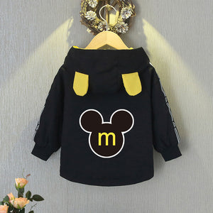 Spring Baby Boys Girls Coats Cartoon Mickey Zipper Hoodies Jacket For Kids Sweatshirt Children Windbreaker Outerwear 1-6 Years | TageUnlimited