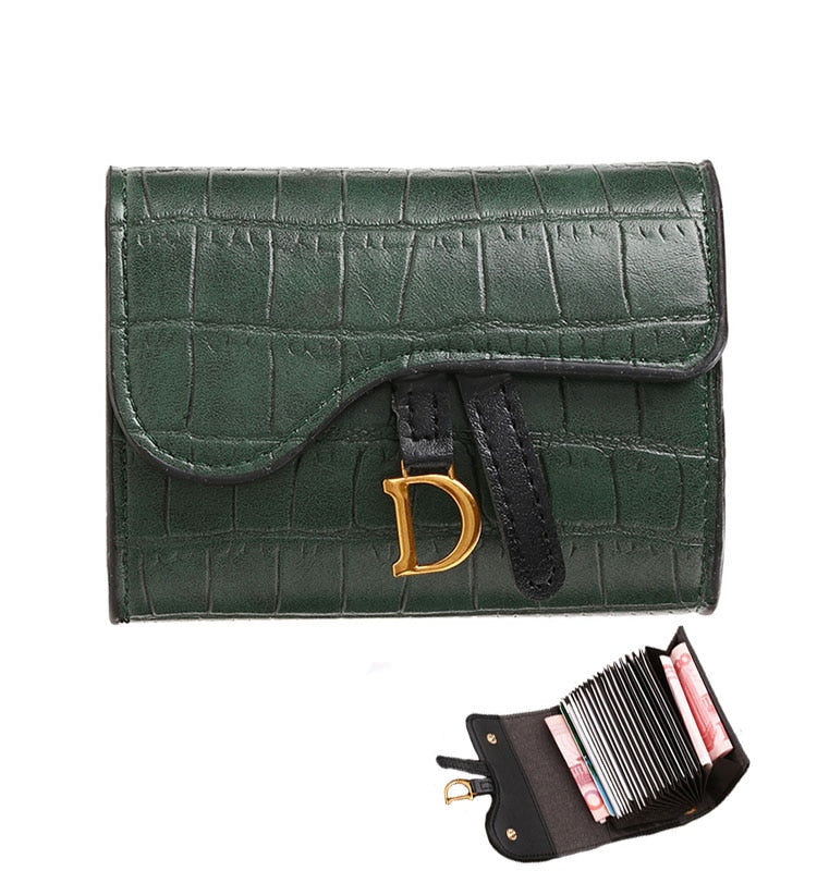 Women Short Wallet Small Fashion Luxury Brand Leather Purse Ladies Card Bag for Women Clutch Female Purse Money Clip Wallet | TageUnlimited