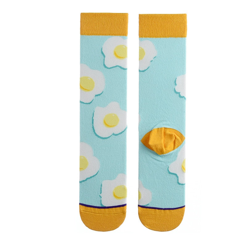 Autumn and winter socks women stockings plant cactus graffiti cotton socks personality fashion straight trendy socks | TageUnlimited