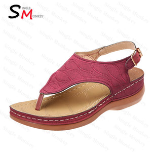 Summer Oxford Women Sandals Flats Slippers Pu Leather Flip Flops Belt Buckle Female Shoes New Rome Fashion Women Slides | TageUnlimited