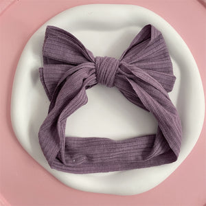 New Colors Knit Baby Headbands Rib Bow Elastic Soft Newborn Headbands for Baby Girl Children Turban Infant Kids Hair Accessories | TageUnlimited