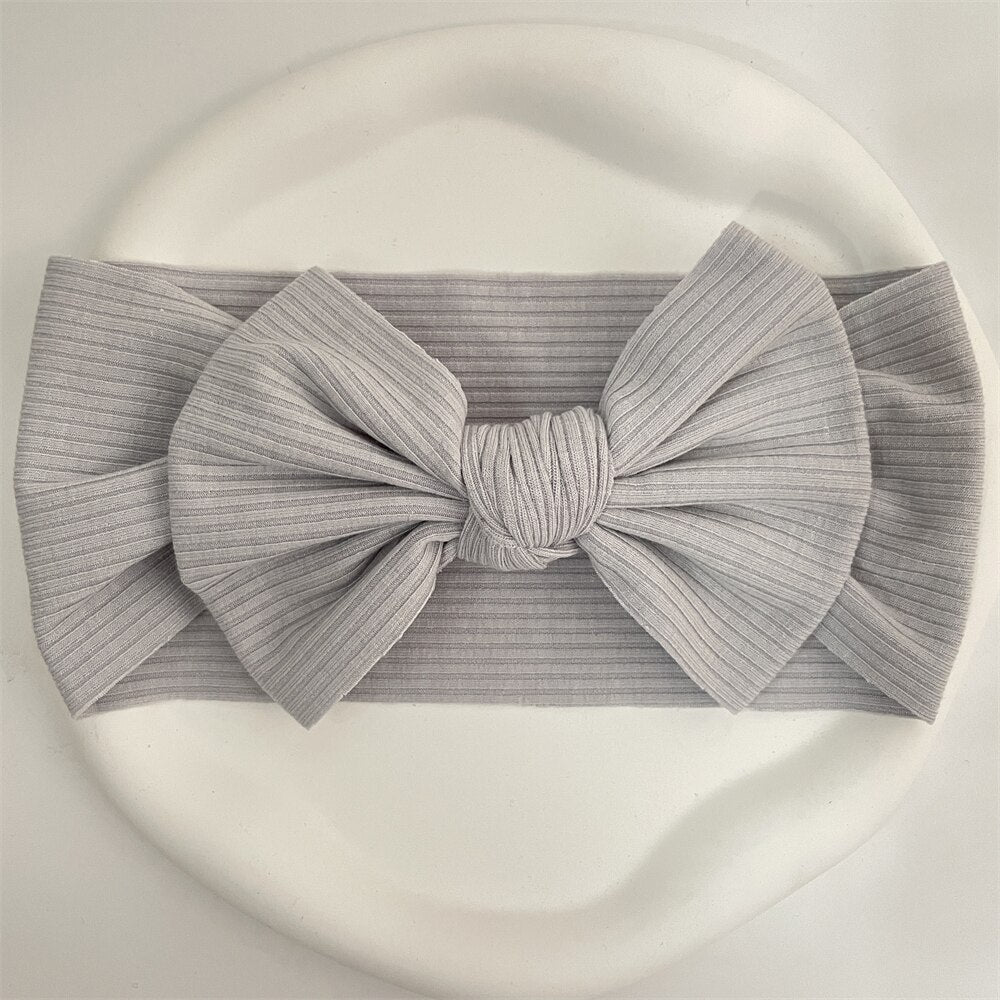 New Colors Knit Baby Headbands Rib Bow Elastic Soft Newborn Headbands for Baby Girl Children Turban Infant Kids Hair Accessories | TageUnlimited