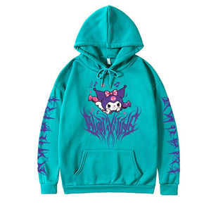 Cute Sanrio Kuromi Hoodie Hooded Sweater Dark Same Style for Men and Women Anime Toys For Girls | 0 | TageUnlimited