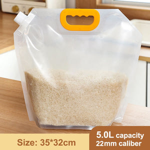 Grains Storage Packaging Bag Cereals Moisture Insect Proof Sealed Bag Thickened Portable Food Rice Bean Container Nozzle Bag | TageUnlimited