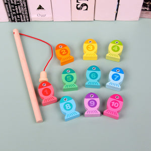 Montessori Educational Wooden Toys for Kids Montessori Toys Board Math Fishing Game Montessori Toys Educational for 1 2 3 Years | TageUnlimited