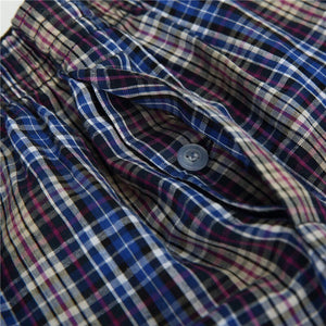 High Quality Brand 4-Pack Men Boxer Shorts Woven Cotton 100% Classic Plaid Combed Male Underpant Loose Breathable Oversize | TageUnlimited