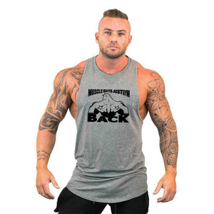 Brand Clothing Men Gym Singlet Muscle Stringer Tank Tops Fitness Sports Sleeveless Shirt Y BACK Racer Workout Tops Vest | TageUnlimited