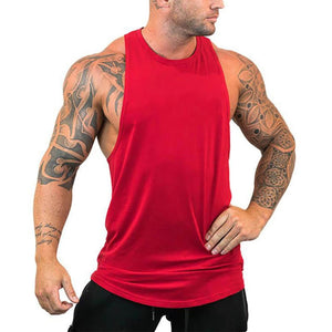 Brand Clothing Men Gym Singlet Muscle Stringer Tank Tops Fitness Sports Sleeveless Shirt Y BACK Racer Workout Tops Vest | TageUnlimited