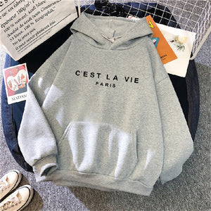 Streetwear Hoodies Letter Printed Women Sweatshirt Autumn Winter Long Sleeve Harajuku Pullovers Hooded Sweater sudadera mujer | 0 | TageUnlimited