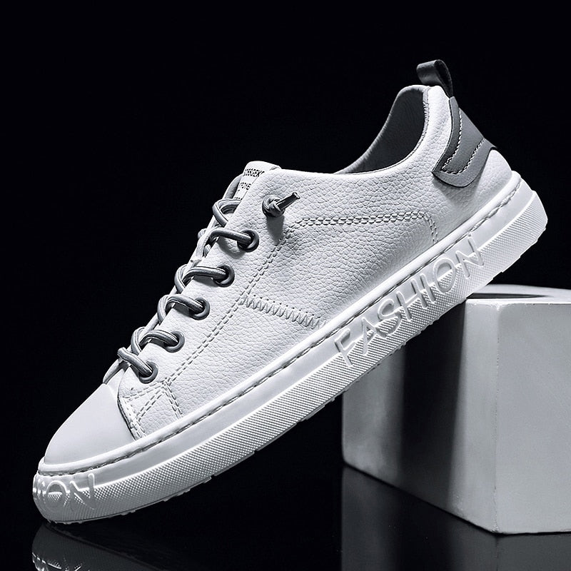 Men Casual Shoes Lightweight Breathable Men Shoes Flat Lace-Up Men Sneakers White Business Travel Unisex Tenis Masculino | TageUnlimited