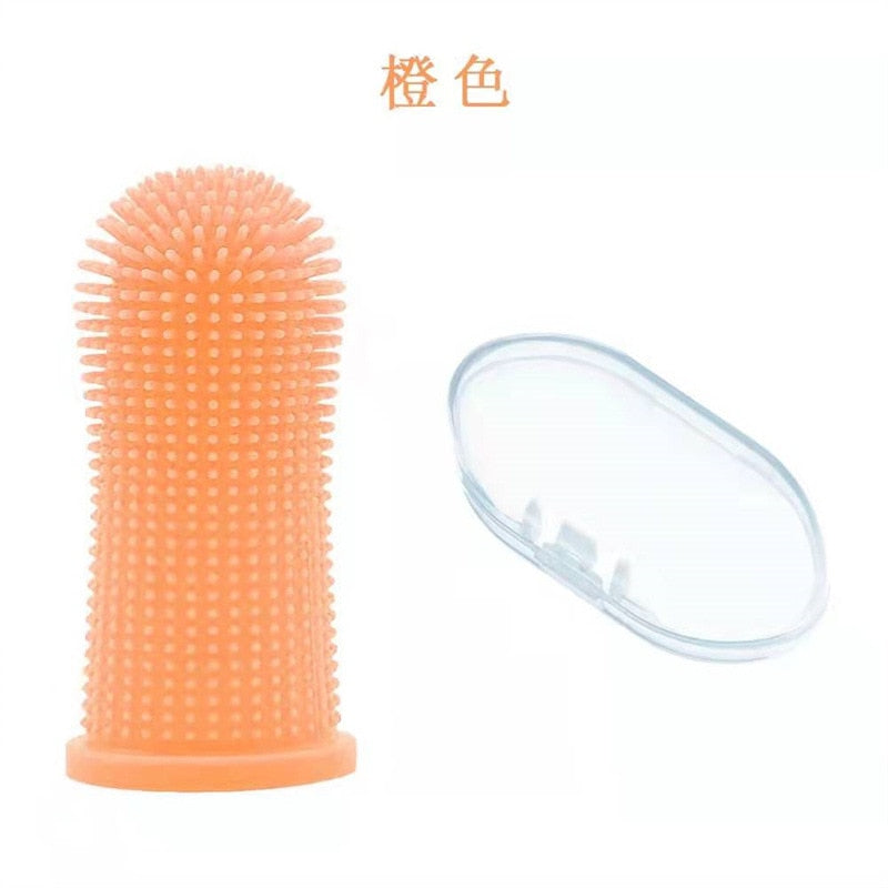 Dog Super Soft Pet Finger Toothbrush Teeth Cleaning Bad Breath Care Nontoxic Silicone Tooth Brush Tool Dog Cat Cleaning Supplies | TageUnlimited