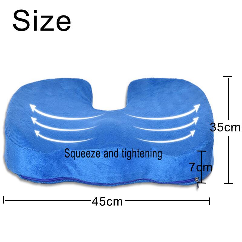 Coccyx Orthopedic Memory Foam Cushion Seat Massage Chair Gel Cushion Pad Car U-Shape Seat Cushion Travel Breathable Seat Cushion | TageUnlimited