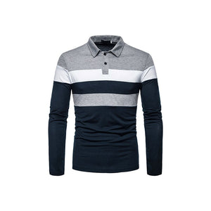 Mens Casual Shirts Long Sleeve Warm Stretch Slim Basic Shirt Striped Print  Long Sleeve Shirt S -5XL | TageUnlimited