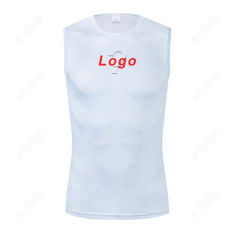 Cycling Underwear Sport Base Layer White Cycling Jersey Reflective Vest Men Undershirt Quick Dry Elastici Vest Road Bike Jersey | TageUnlimited