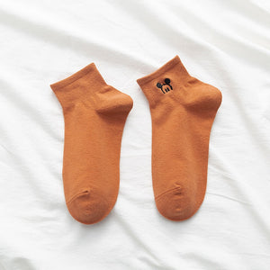 Disney Embroidered women socks shallow mouth Korean cute Japanese tide summer thin Cotton Funny street adult short boat sock | TageUnlimited