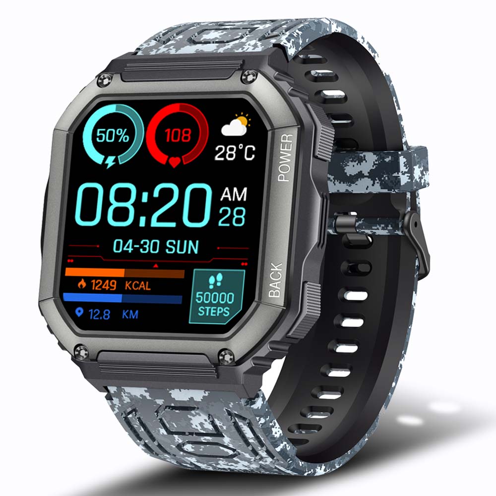 Smart Watch Men Big Battery Music Play Fitness Tracker Bluetooth Dial Call Sport Smartwatch Men for IOS Android | TageUnlimited
