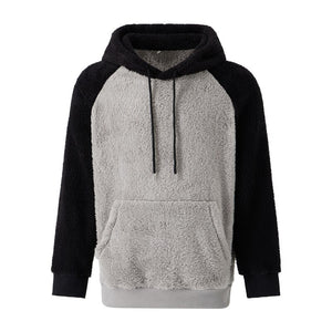 New Autumn and Winter Warm Men´s Wool Hooded Sweatshirts Letter Print Hooded Pullover Kangaroo Pocket Hooded Fleece Sweatshirts | TageUnlimited