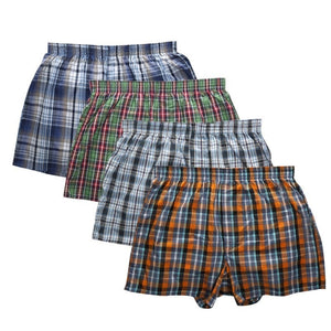 New Classic Plaid men arrow pants casual fashion brand High quality boxer 4pcs/lot mens Cotton boxers men shorts underwear | TageUnlimited