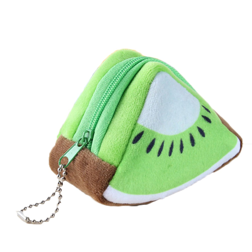 Women's Cartoon Coin Purse Three-dimensional Plush Zipper Headphone Bag Wallet Key Chain. | TageUnlimited