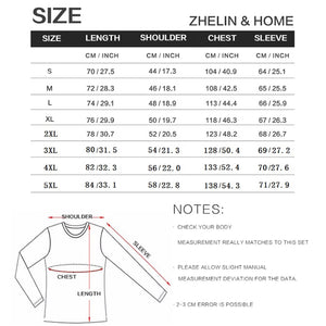 Mens Casual Shirts Long Sleeve Warm Stretch Slim Basic Shirt Striped Print  Long Sleeve Shirt S -5XL | TageUnlimited