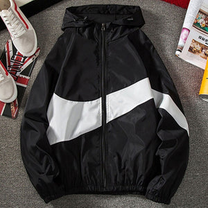 Men’s Winter Fall Thin Hoodies Outfits Jacket Long Sleeve Color Block Zipper Hooded Sweatshirts for Mountaining Clothes | 0 | TageUnlimited