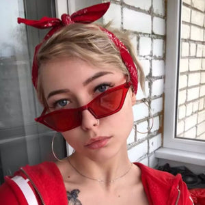 Fashion Women Vintage Cat Eye Sun Glasses  Small Frame UV400 Sun Shades Glasses Street Eyewear Luxury Trending Sunglasses | TageUnlimited