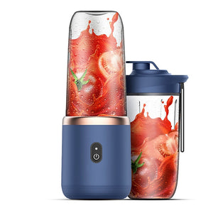6 Blades Juicer Cup 400ML USB Smoothie Blender Cup Mini Charging Fruit Squeezer Food Mixer Ice Crusher Portable Wireless Juicers | TageUnlimited