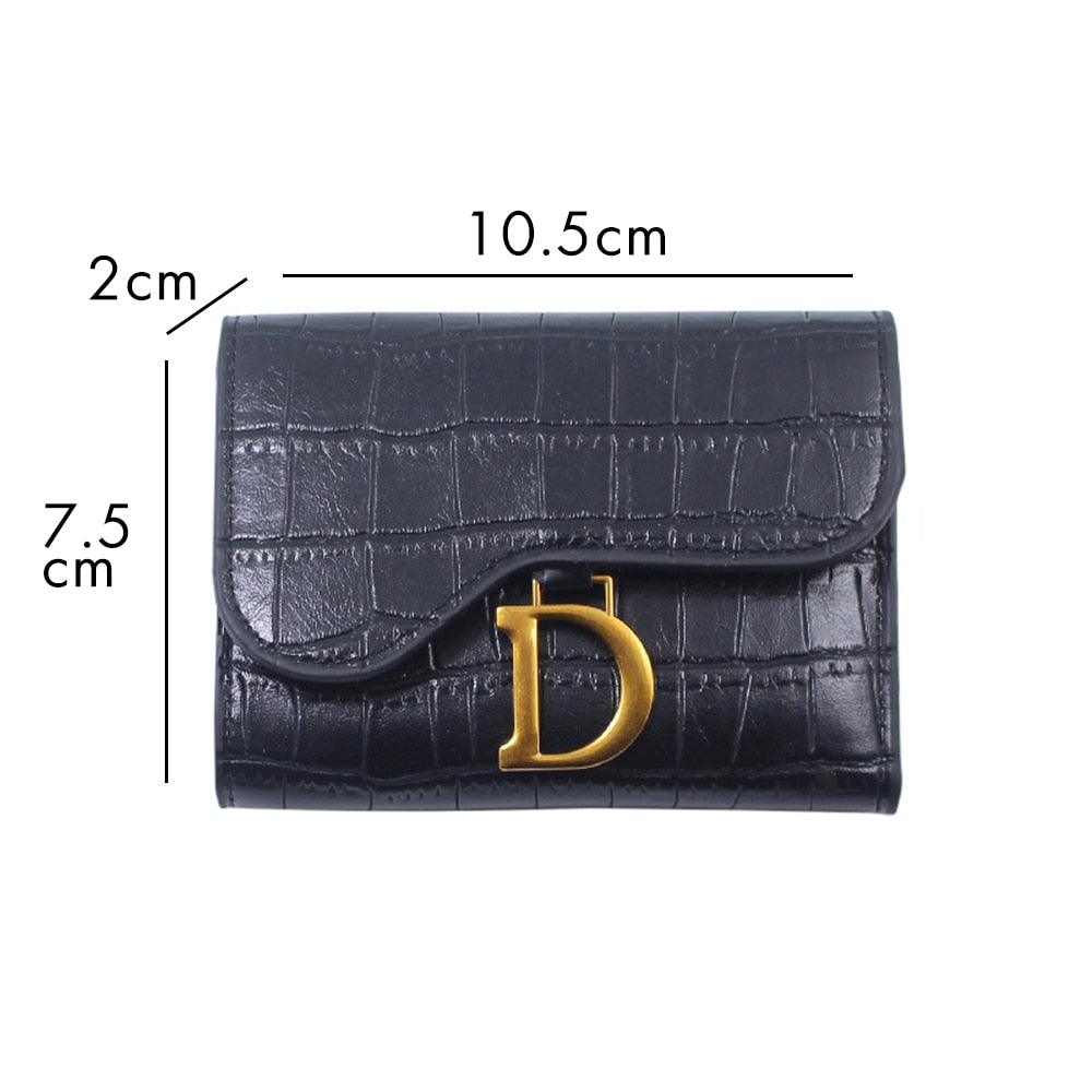 Women Short Wallet Small Fashion Luxury Brand Leather Purse Ladies Card Bag for Women Clutch Female Purse Money Clip Wallet | TageUnlimited