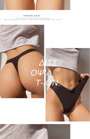 SP&CITY Thin Transparent Sexy Thongs Sports Traceless Seamless Underpants Women's Cotton Crotch Breathable Soft Daily Briefs