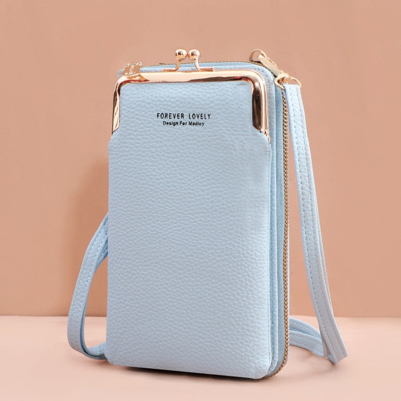 3 Style Women Bags Soft Leather Wallets Touch Screen Cell Phone Purse Crossbody Shoulder Strap Handbag for Lady | TageUnlimited