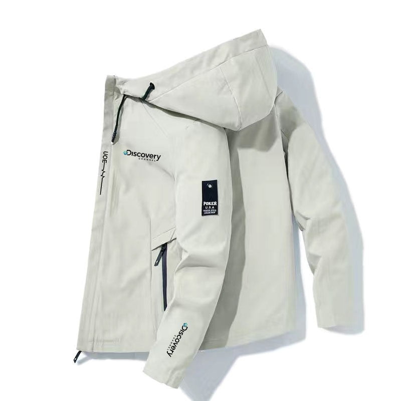 Discovery Bomber jacket Men windproof zipper jacket Fashion outdoor adventure jacket Spring and Autumn casual work jacket | TageUnlimited