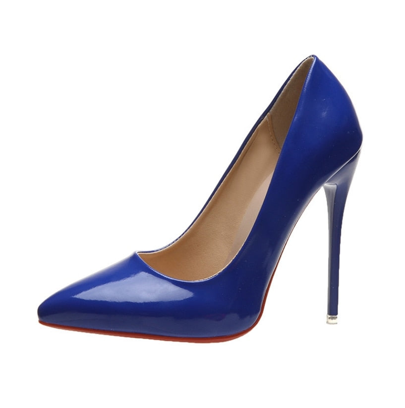 Fashion High Heels 35-45 Plus Size Women Shoes 12cm Thin Stiletto Banquet Wedding Shoes Sexy Pointed Toe Ladies Party Shoes | TageUnlimited